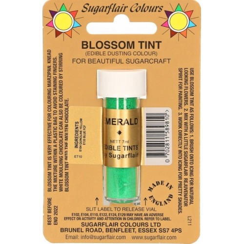 Sugarflair dusting color - dust color - Emerald - green - 7ml