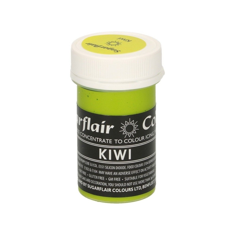 Sugarflair paste colour - gel colour - Kiwi 25g