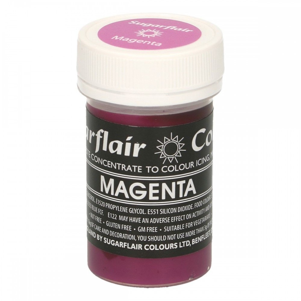 Sugarflair paste colour - gelová barva - Magenta 25g