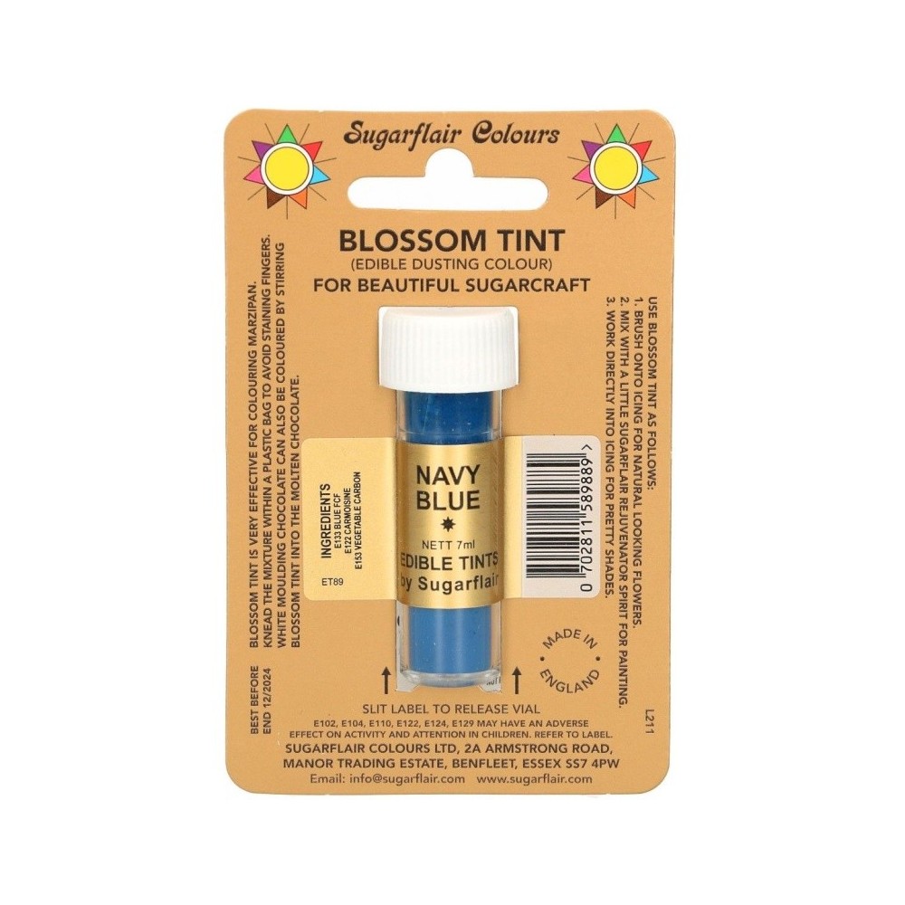 Sugarflair dusting colour - Navy blue - 7ml