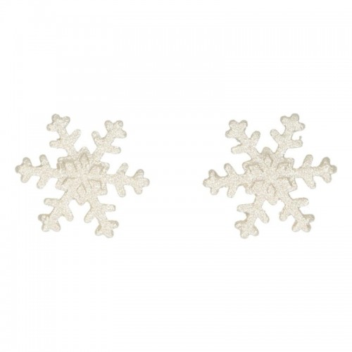 FunCakes Sugar Decorations - Snowflakes Silver 6pcs