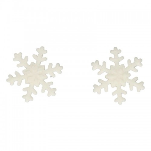 FunCakes Dekoracja cukrowa - białe płatki śniegu 6 szt