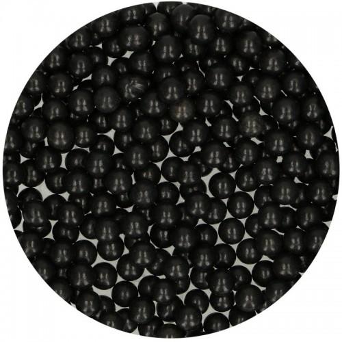 FunCakes Zuckerperlen 7mm - glänzend schwarz - 800g