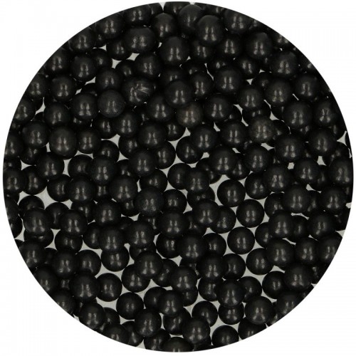 FunCakes sugarpearls 7mm - shiny black - 100g