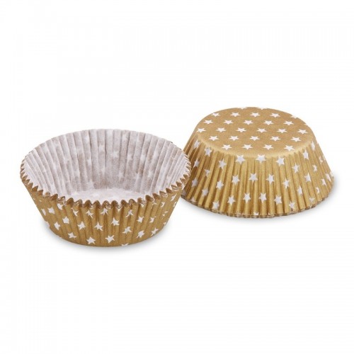 Pastry baskets - golden star - 40 pieces