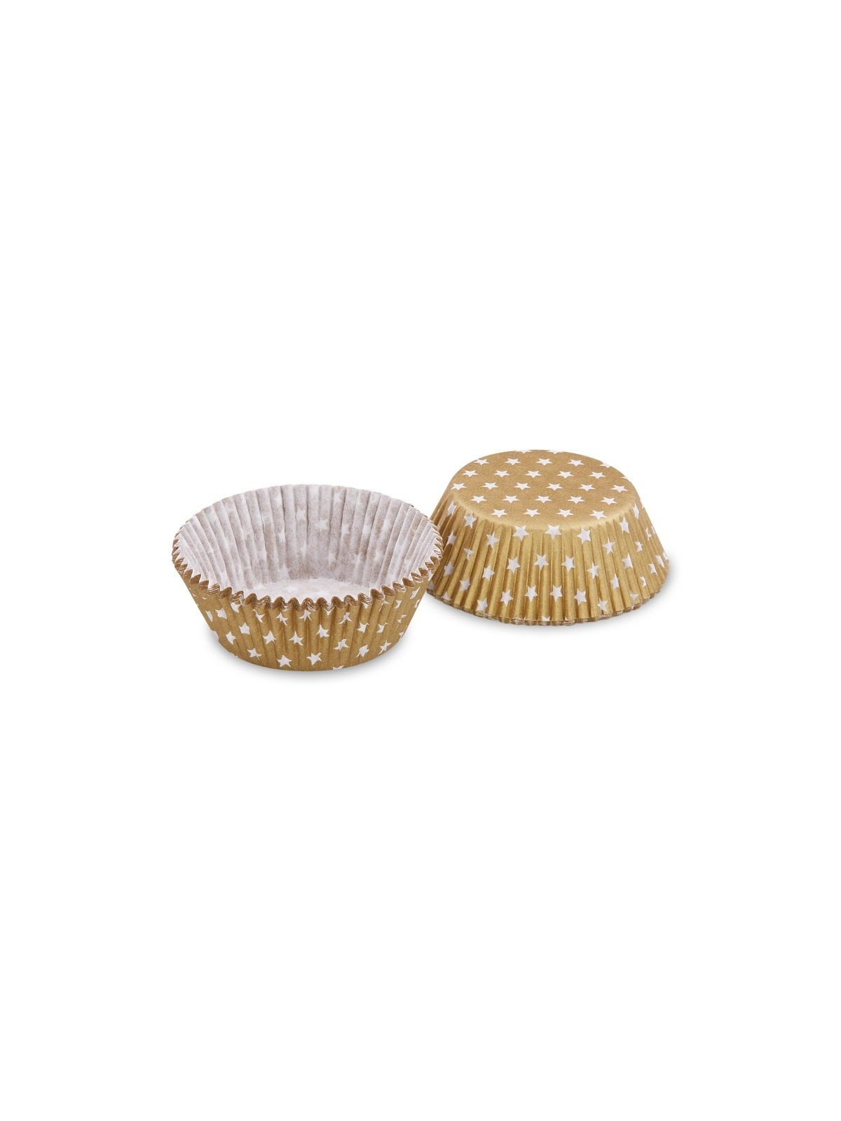 Baking Cups - gold star - 40pieces