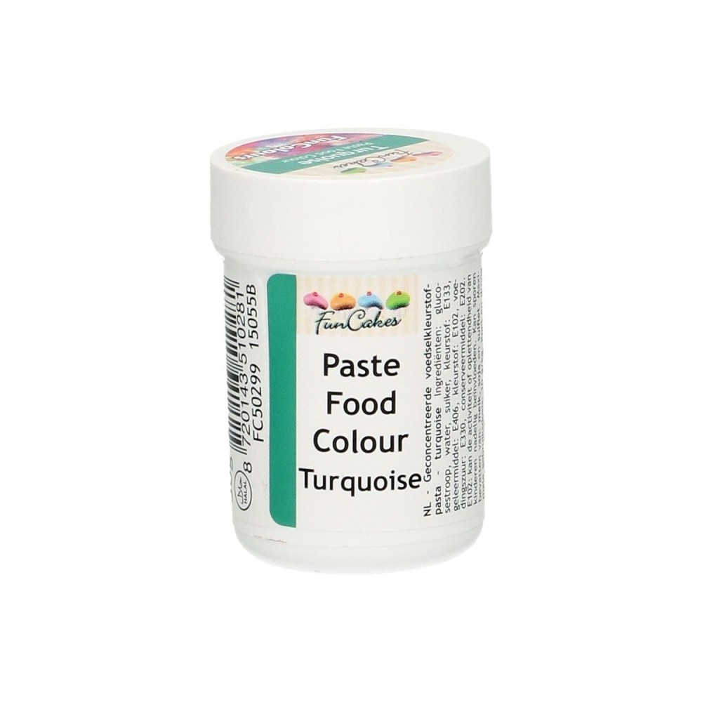 FunColours paste food colour - turquoise - cup 30g