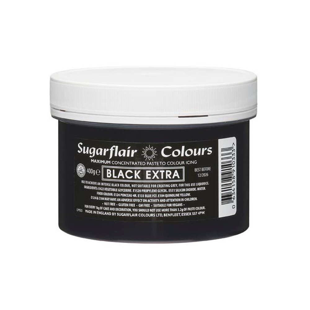 Sugarflair MAXIMUM concentrated gel food colour Black extra XXL - black - 400g