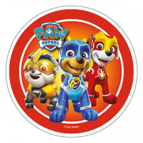 Essbares rundes Papier - Paw Patrol - Motiv 3