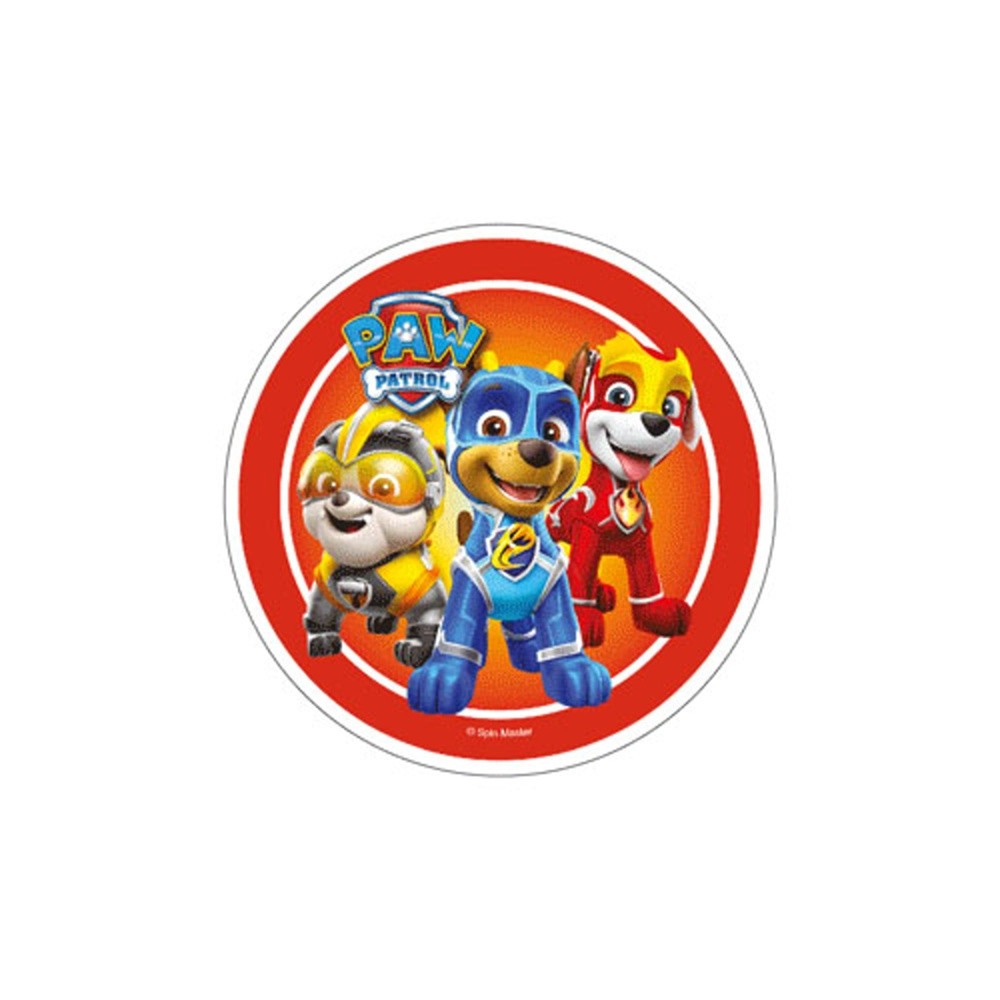 Essbares rundes Papier - Paw Patrol - Motiv 3