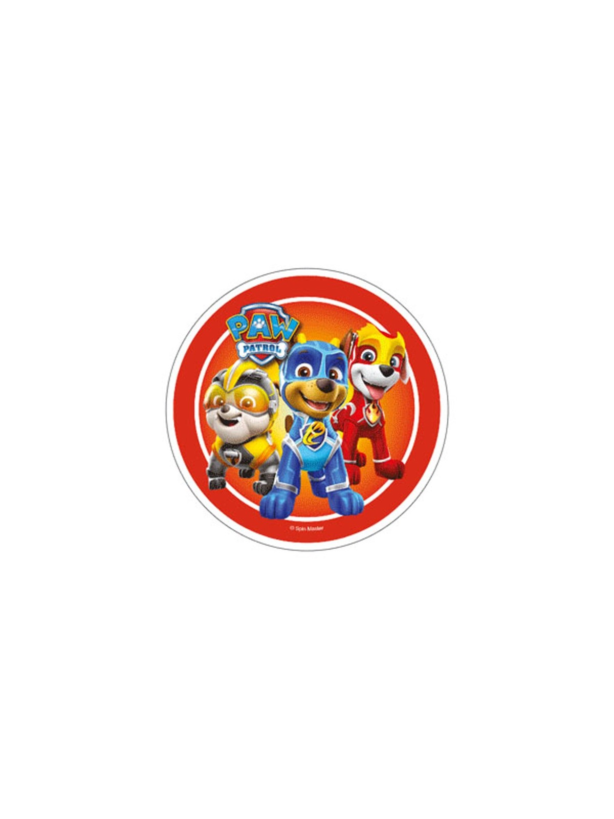 Essbares rundes Papier - Paw Patrol - Motiv 3