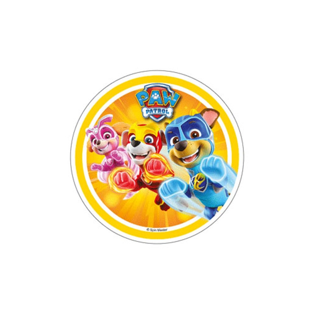 Essbares rundes Papier - Paw Patrol - Motiv 2