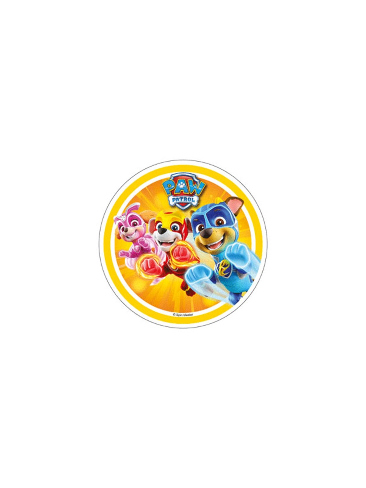 Essbares rundes Papier - Paw Patrol - Motiv 2