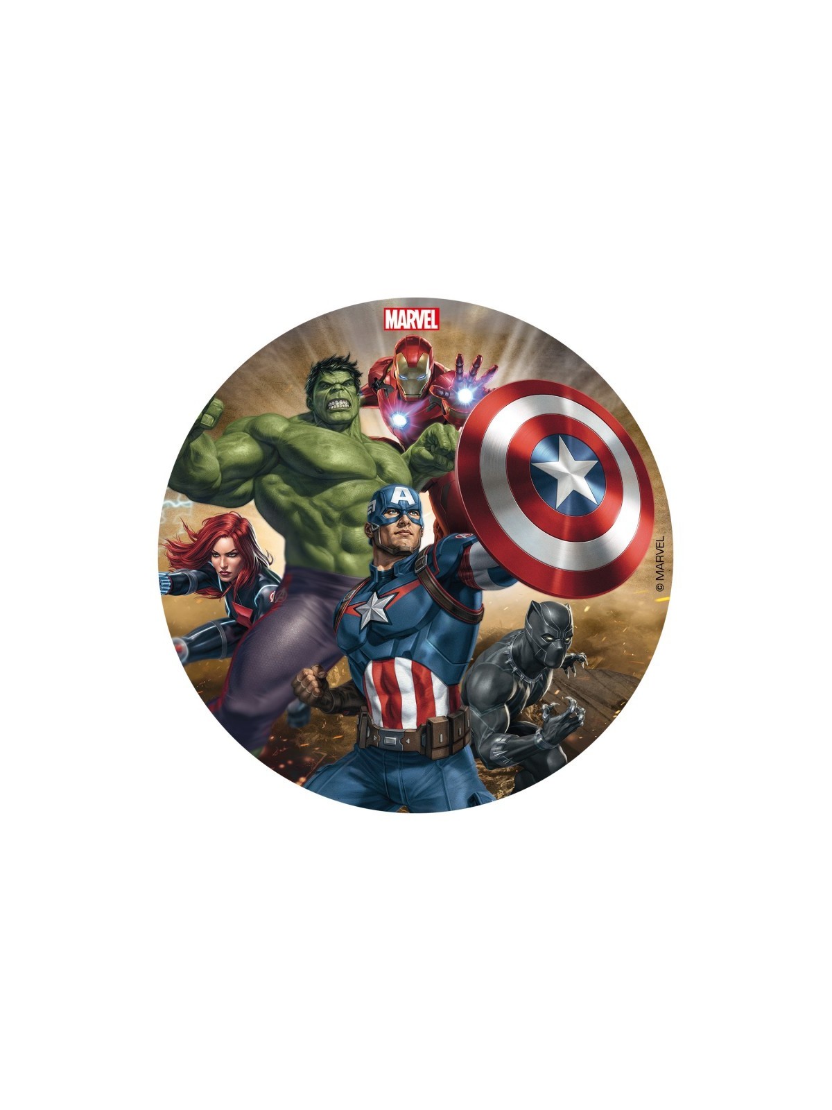 Dekora - fondánový list - Avengers 16cm