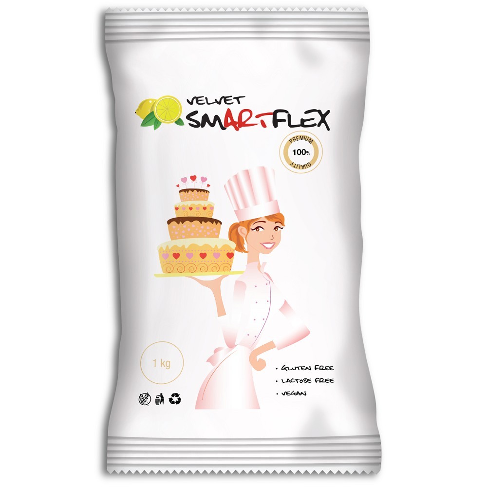 Smartflex velvet citrón 1 kg - potahovacia hmota