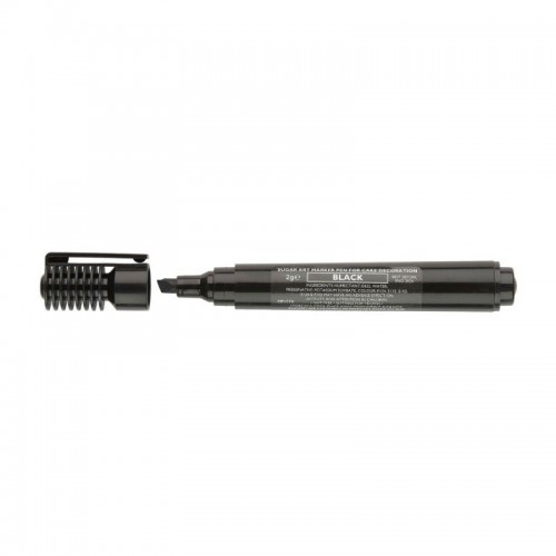 Sugarflair marker pen black - jedlý fix - čierny