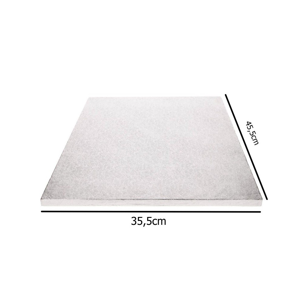 FunCakes Cake Board Silver 45.5 x 35.5cm / 1cm Rectangle