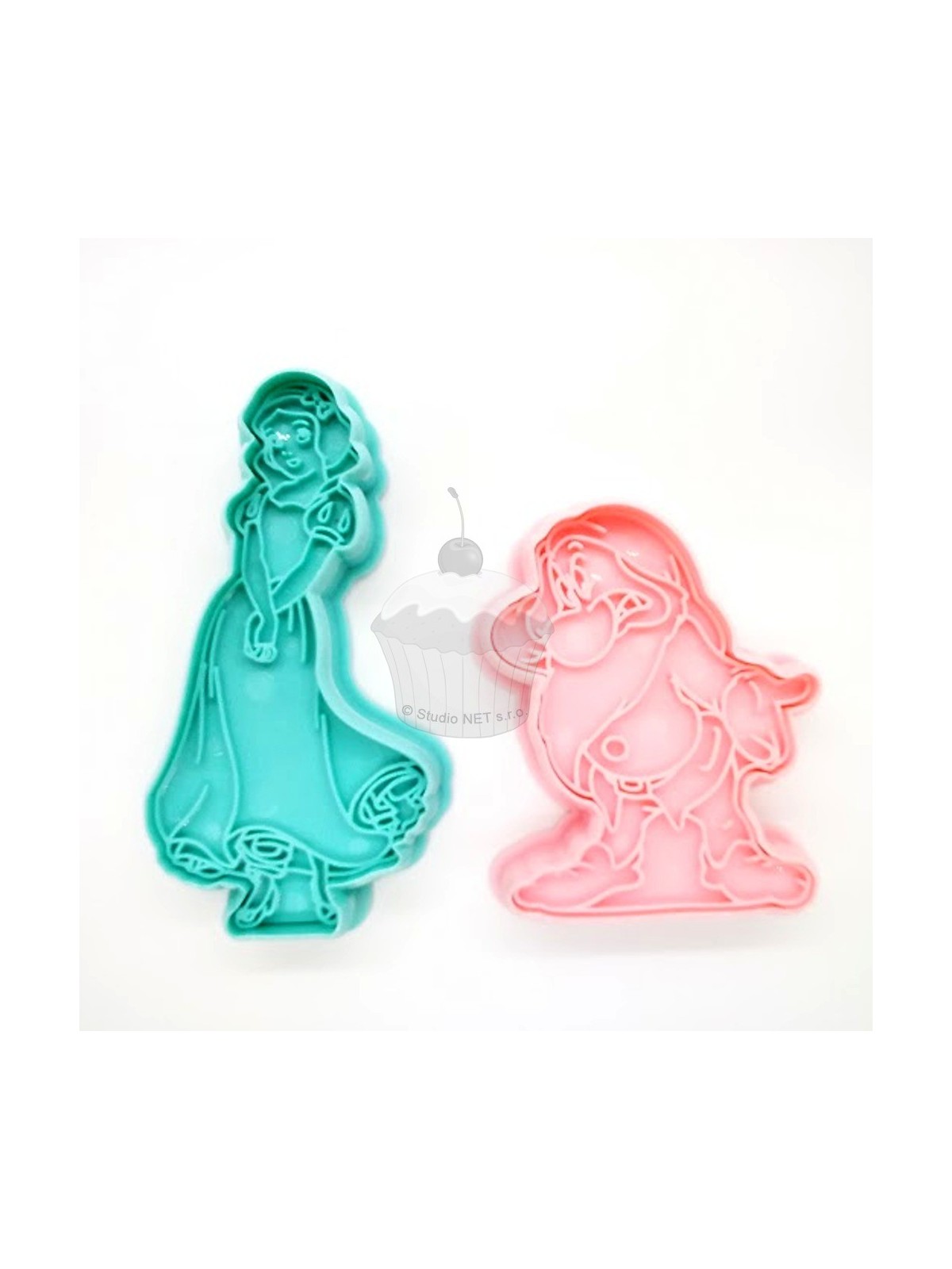 Cutters / markers snow white and dwarf 2pcs