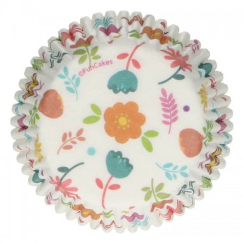 Formy do pieczenia FunCakes - floral - 48 szt.