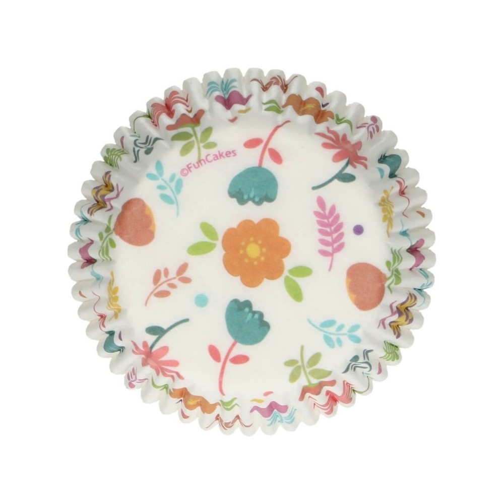 Formy do pieczenia FunCakes - floral - 48 szt.