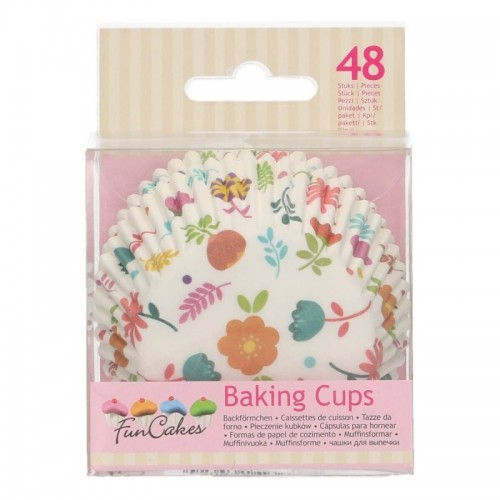 FunCakes  Baking Cups - floral - 48 Stück