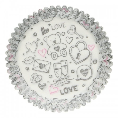 FunCakes Backförmchen - Love small - 48 Stück