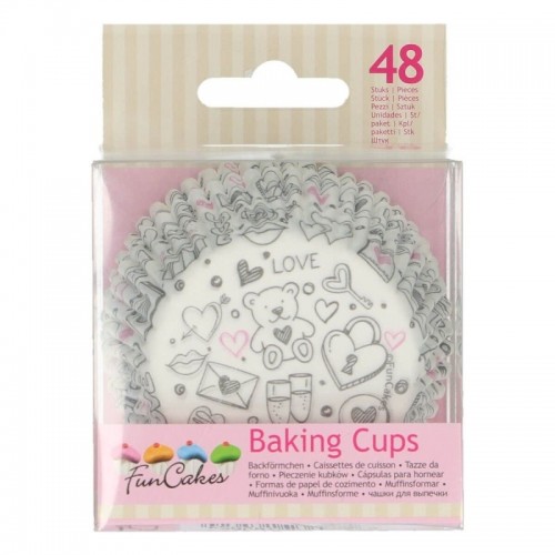 Formy do pieczenia FunCakes - Love Muffins - 48 szt.