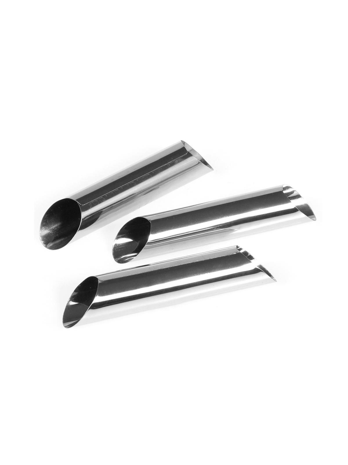 Stainless steel cannoli tubes 3pcs