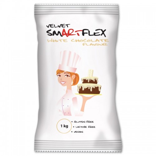 Smartflex Velvet biała czekolada 1kg - materiał do powlekania