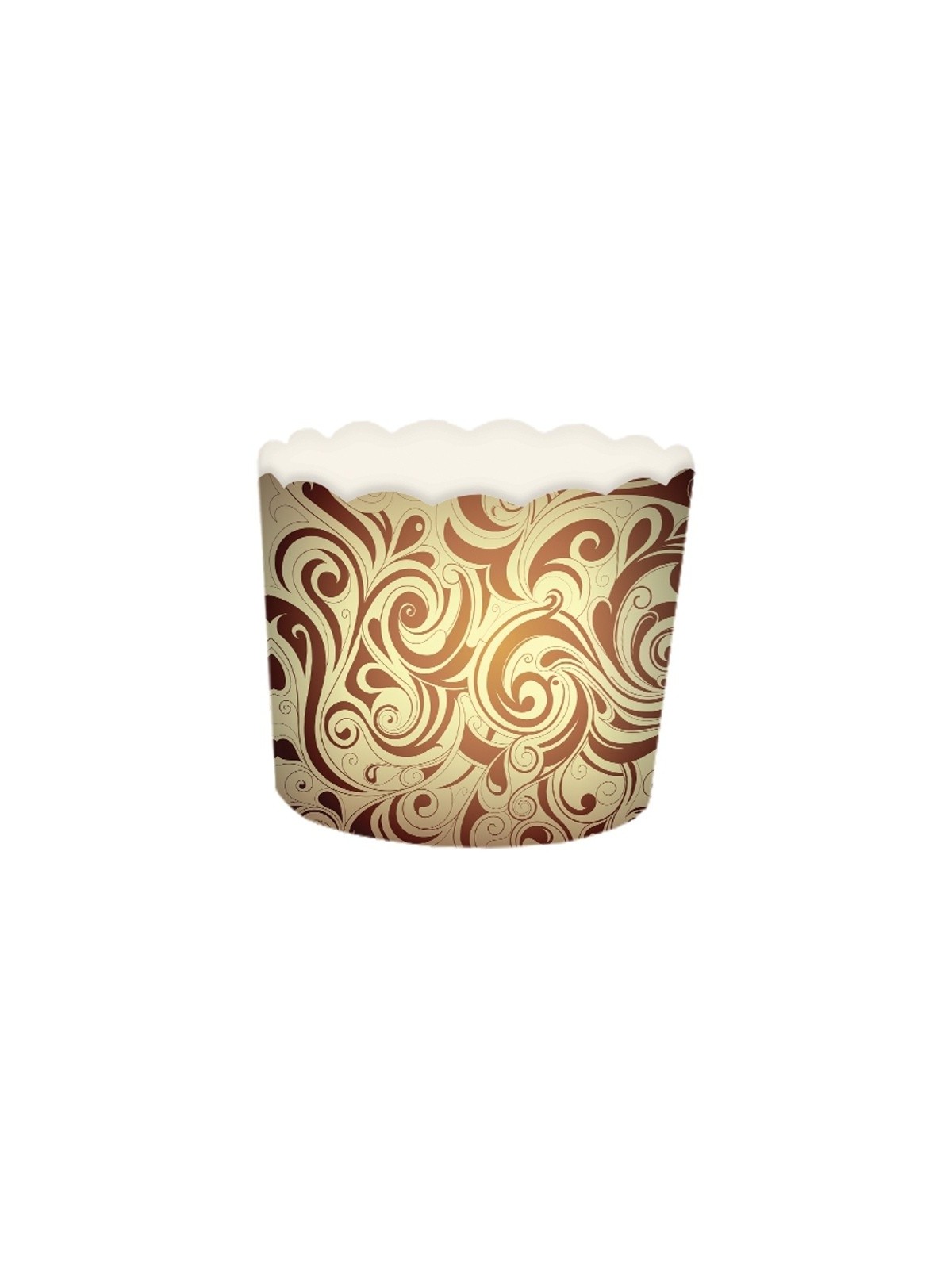 Košíček na muffin pevný - hnedý - 24ks