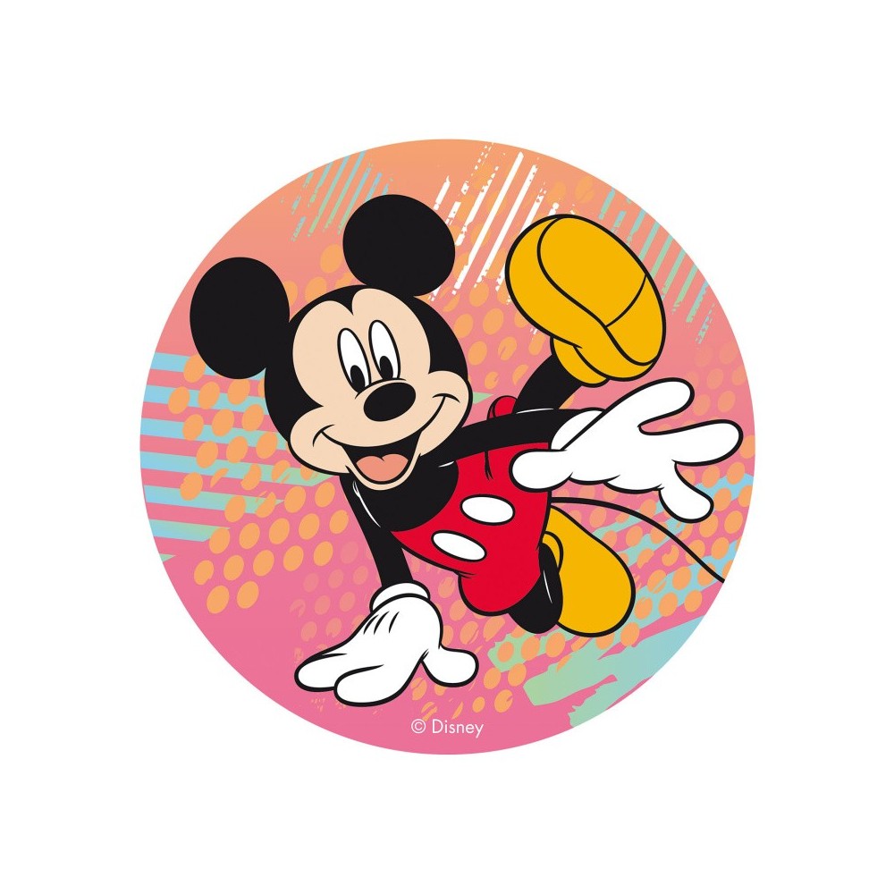 Dekora - Rundes essbares Papier - Mickey Mouse - 20cm