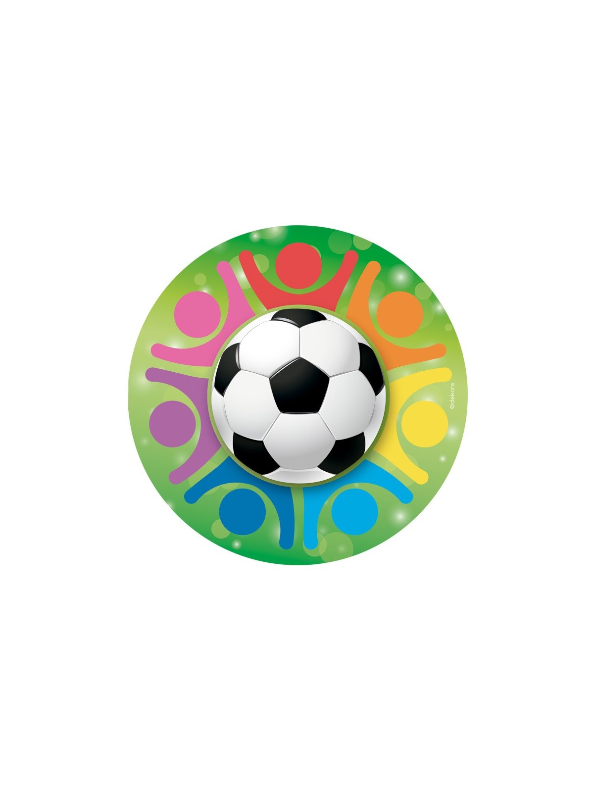 Dekora - Jedlý papier guľatý - futbalová lopta - 20cm