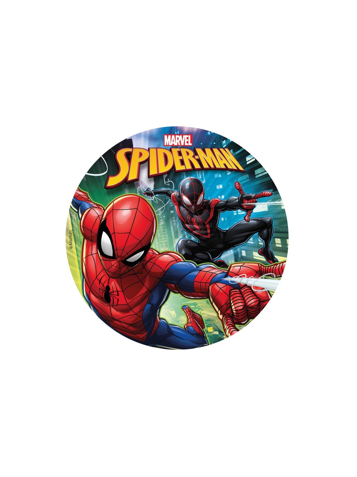 Dekora - fondánový list - Spiderman - čierny - 20cm