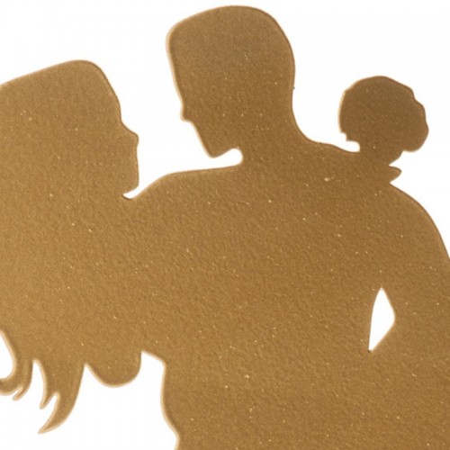 wedding figurines - golden silhouette - in her arms - 18cm
