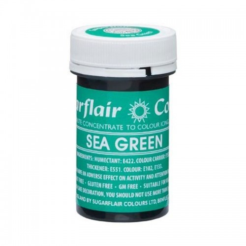 Sugarflair paste colour - gélová farba - zelená - Sea green 25g