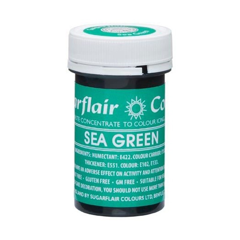 Sugarflair paste colour - gelová barva - zelená - Sea green  25g