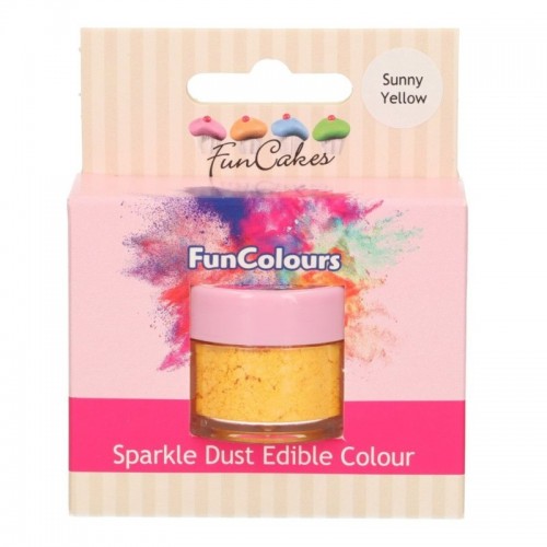 FunColours Puderfarbe Sparkle Dust - Sunny Yellow 1,5g