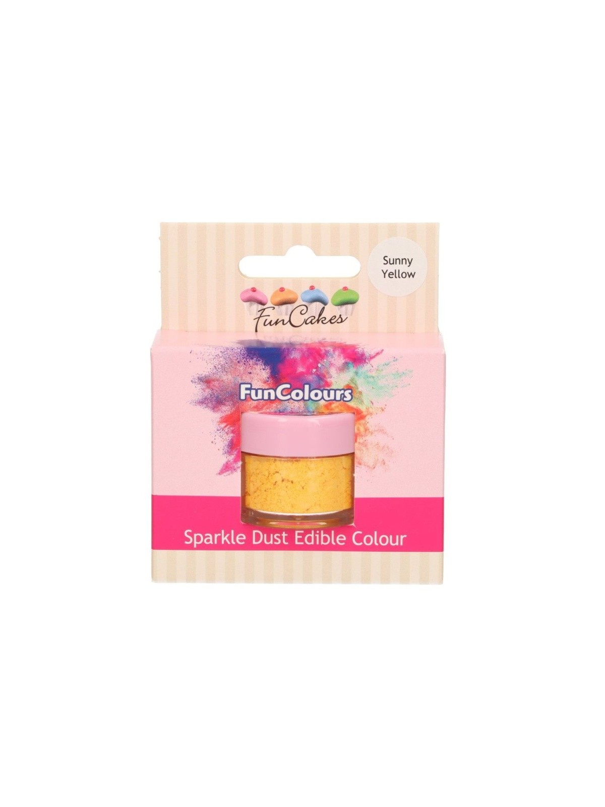 FunColours Puderfarbe Sparkle Dust - Sunny Yellow 1,5g
