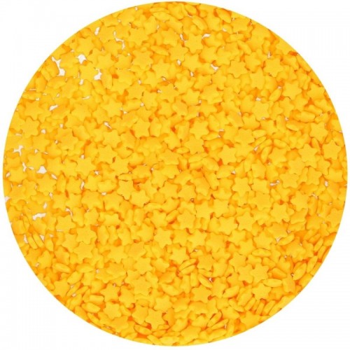 FunCakes Sprinkles - mini stars yellow - 60g