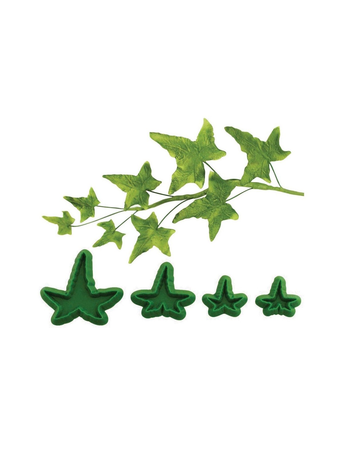 Pointed ivy topiary - 4 pcs