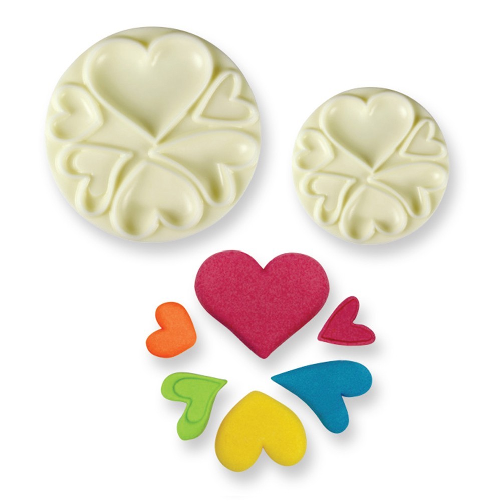 Foremka do wyciskania serc - easy pops hearts 2 szt