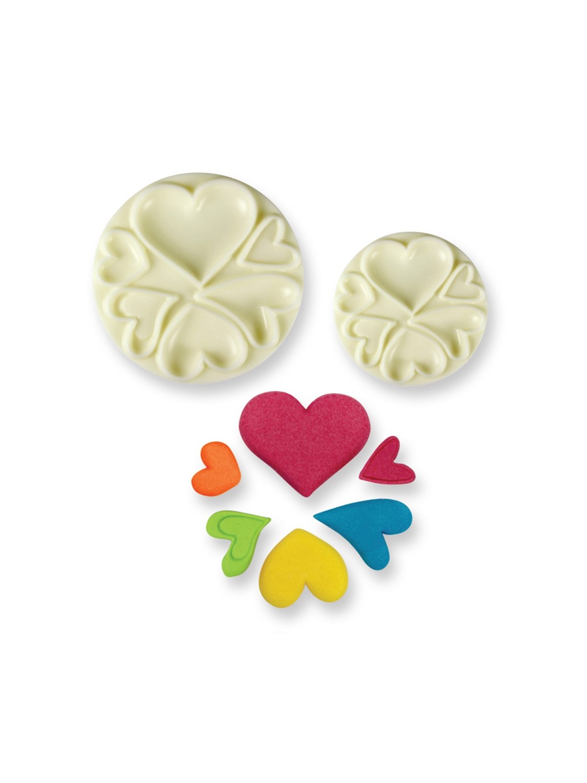 Foremka do wyciskania serc - easy pops hearts 2 szt