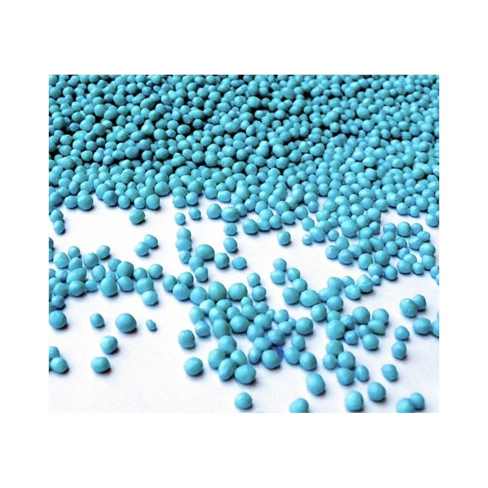 Cukrovej perličky máčik modrý - 100g