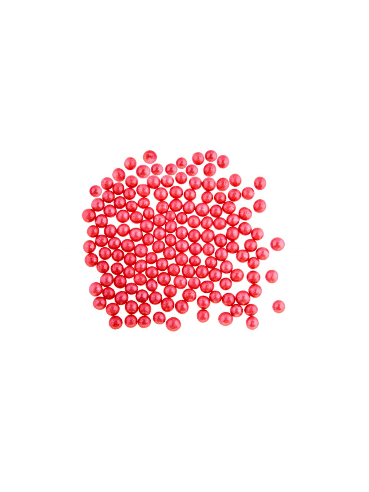 Sugar pearls 4mm - red - 100g