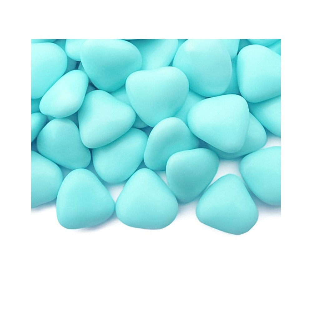 Chocolate hearts blue - 100g