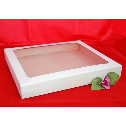 Krabice na vianočné pečivo - biela - 1kg