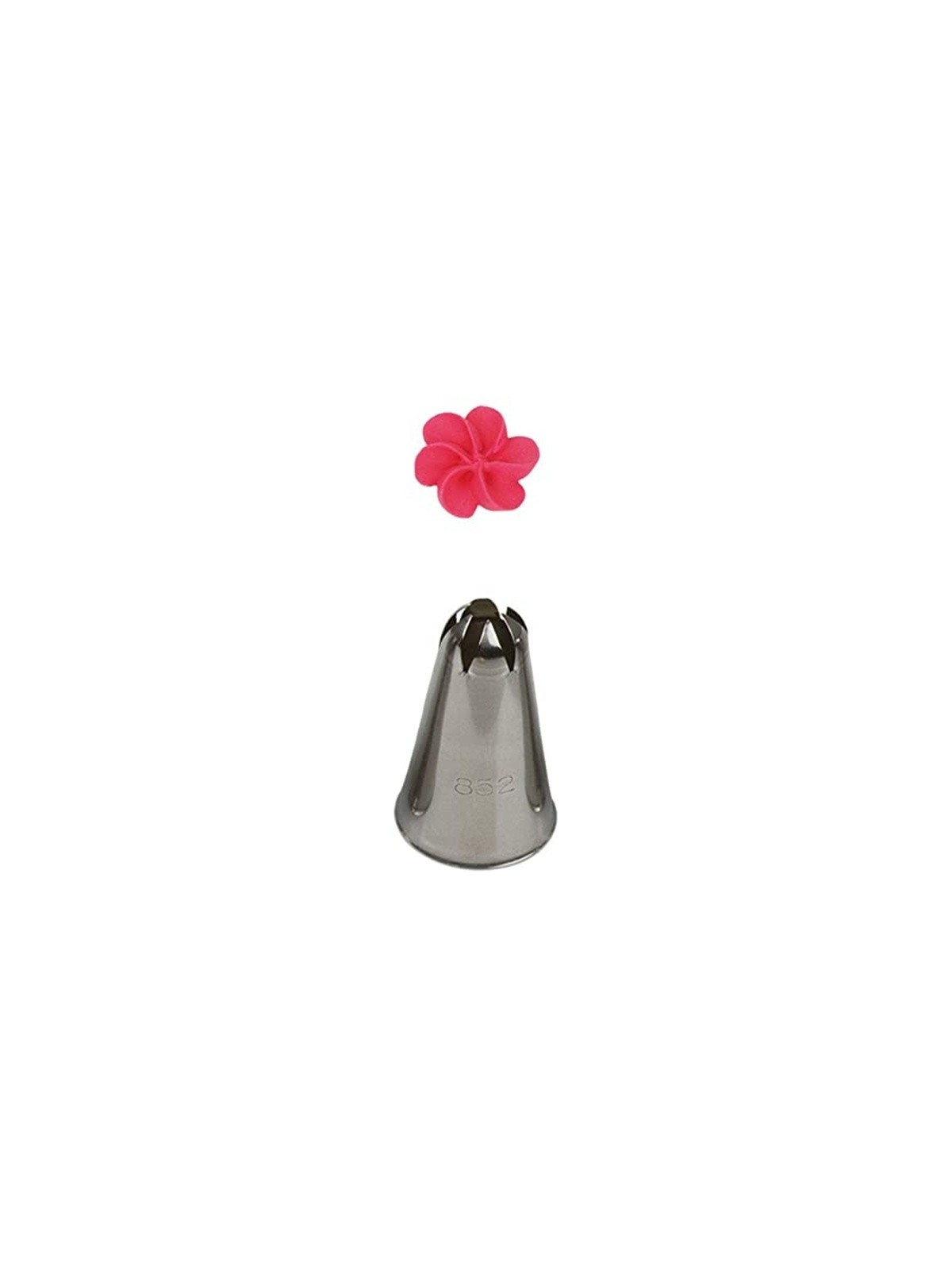 Decorator trimming tip - drop-shaped - serrated closed no. 2D / 852