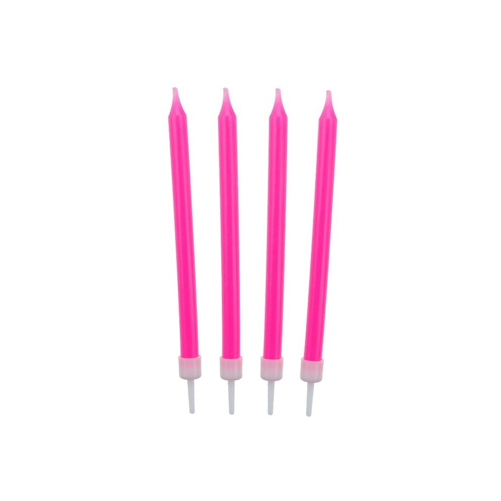 Narodeninové sviečky - ružové 10ks