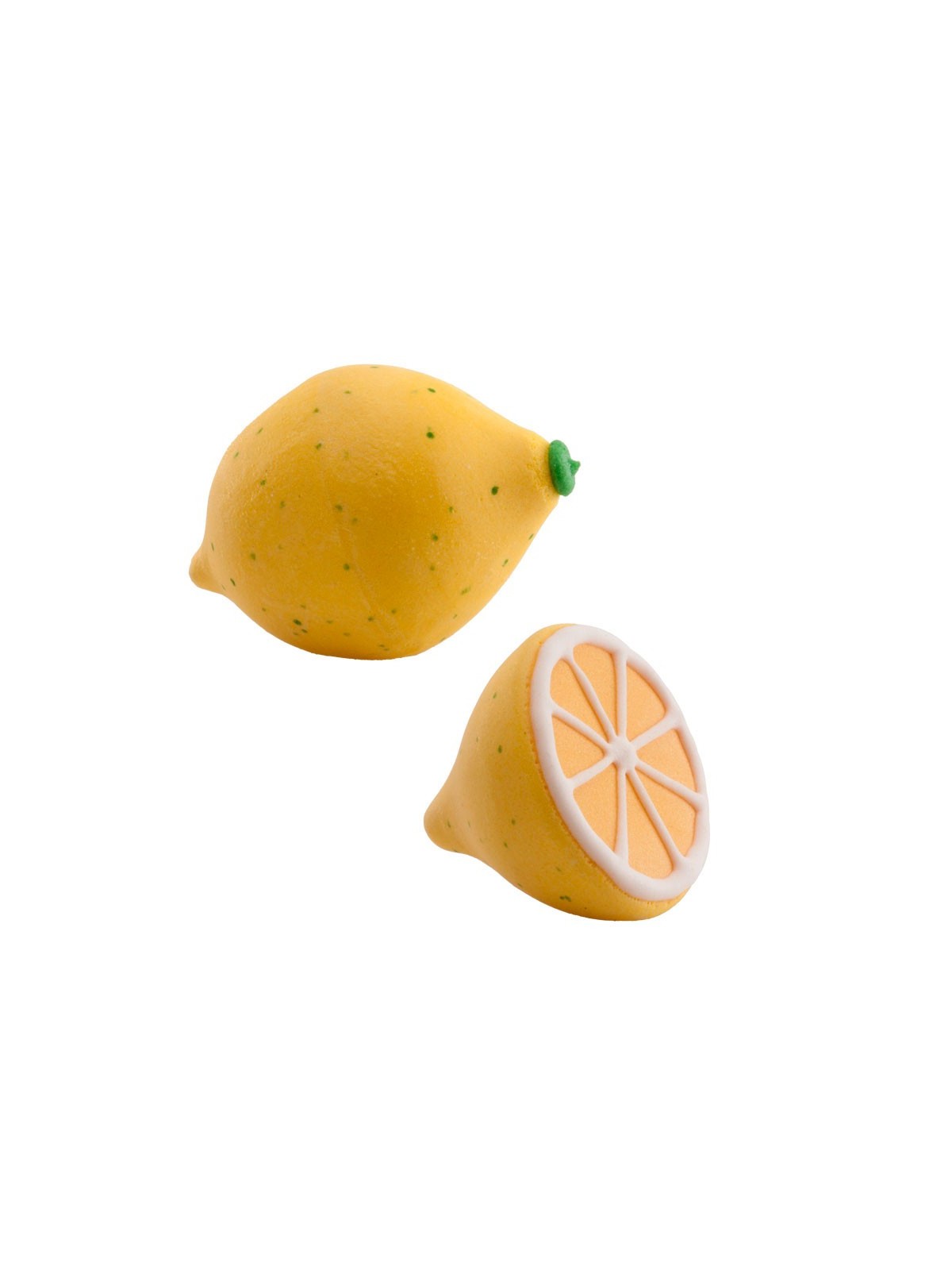 Dekora Sugar decoration 3D - lemon - whole / half - 2pcs