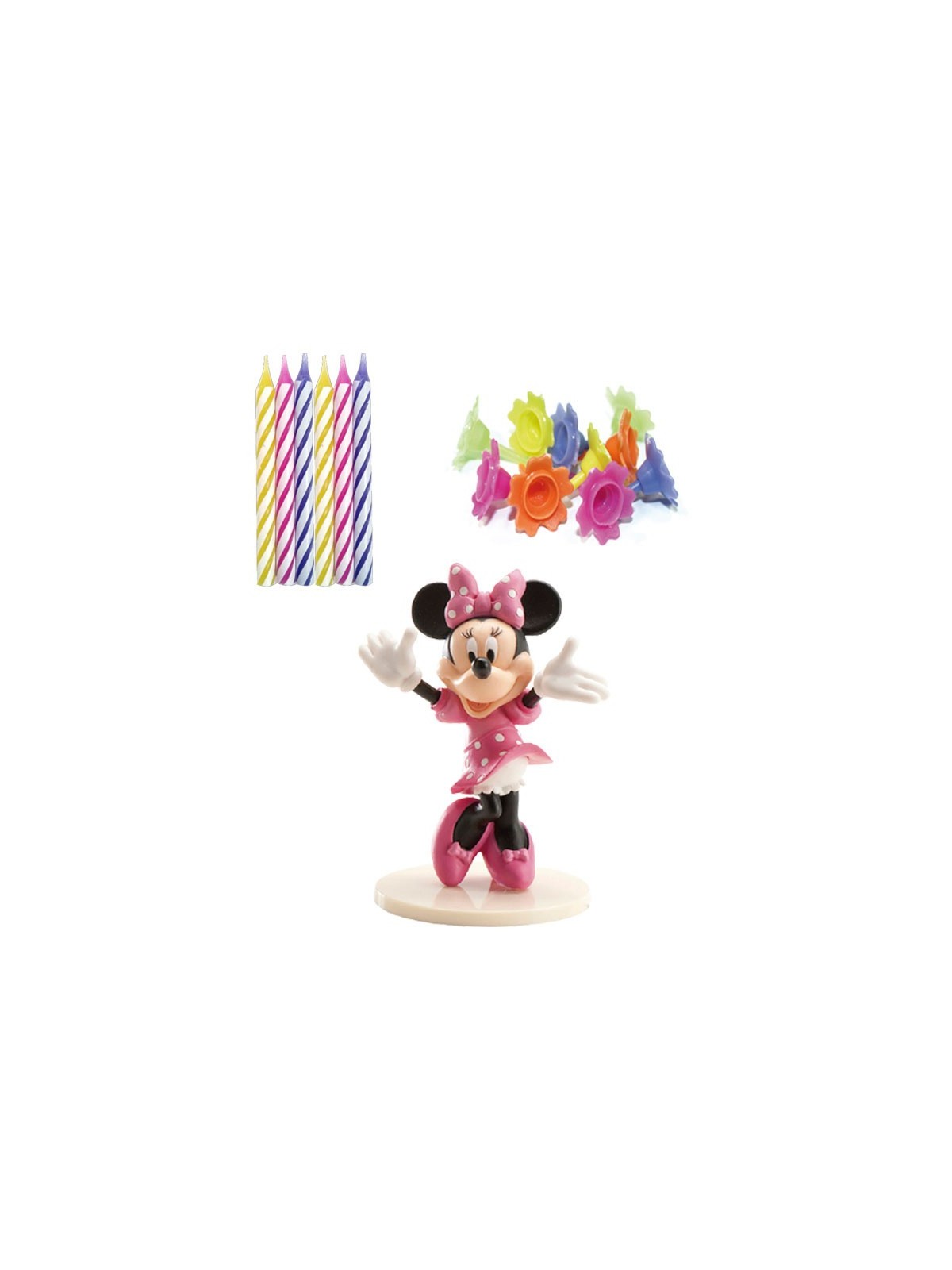 Decoration decorative set - Minnie + 10 candles